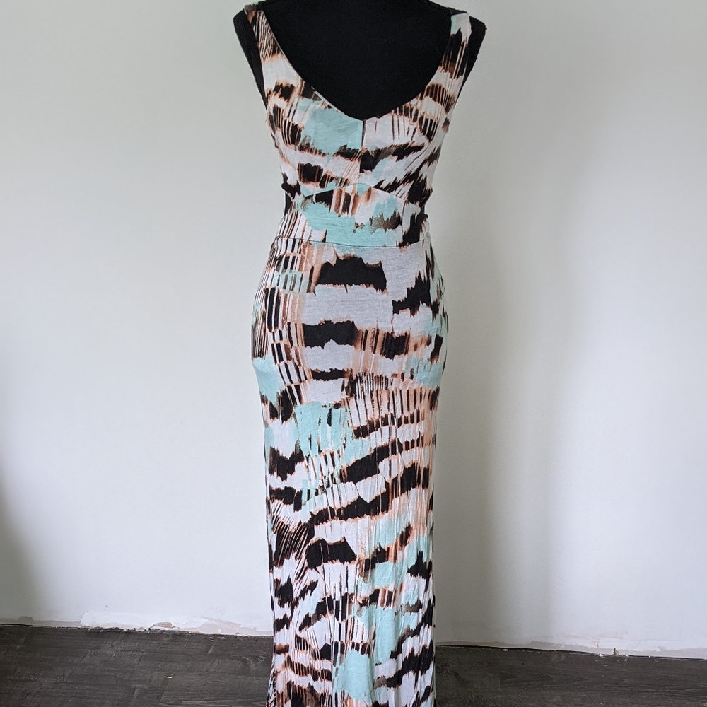 Tie Dye Cut Out Maxi Dress